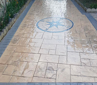 Béton imprimé et dallage dans les Yvelines (78)